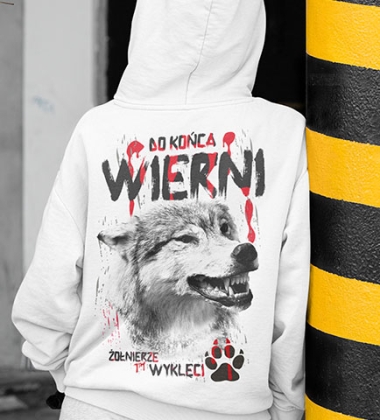 Damska bluza z kapturem DO KOŃCA WIERNI